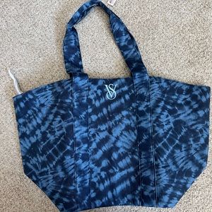 Victoria’s Secret blue tie dye tote bag